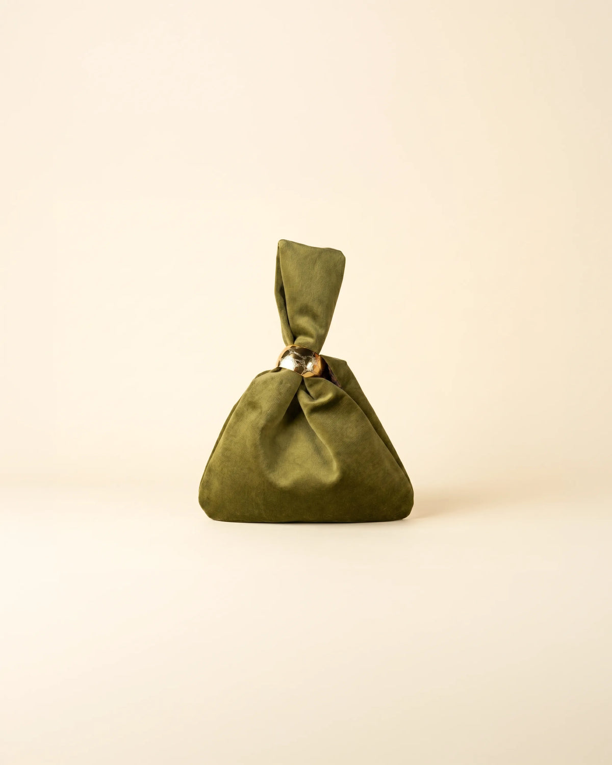 Bolso nudo japonés joya en verde musgo – foto de producto